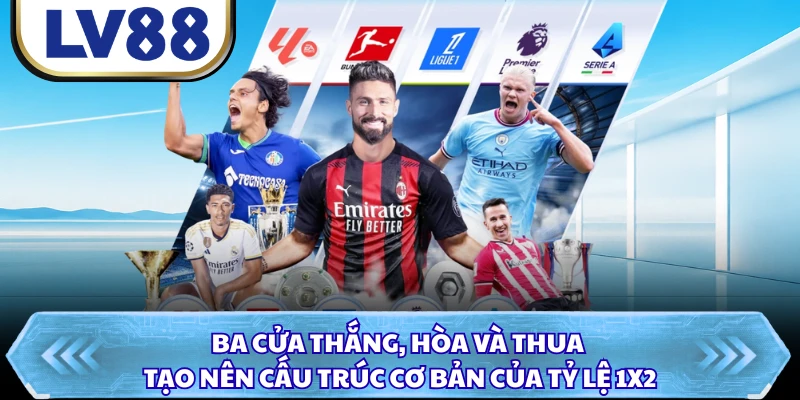 Ba cửa thắng, hòa và thua tạo nên cấu trúc cơ bản của tỷ lệ 1X2
