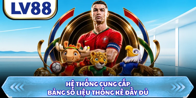 Hệ thống cung cấp bảng số liệu thống kê đầy đủ