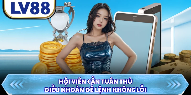 Hội viên cần tuân thủ điều khoản để lệnh không lỗi