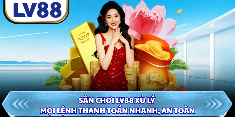 Sân chơi LV88 xử lý mọi lệnh thanh toán nhanh, an toàn